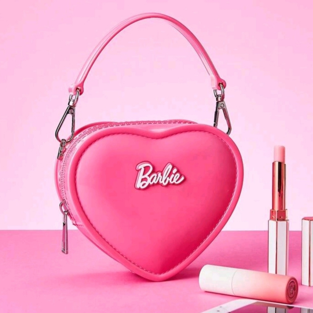 Barbie × Miniso Barbie Series Small Jelly Heart Bag With Detachable Strap - Picture 14 of 15
